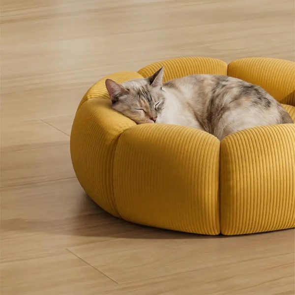 soft neck support washable dog round bed 14