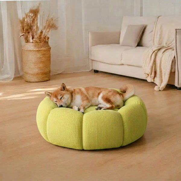 soft neck support washable dog round bed 16