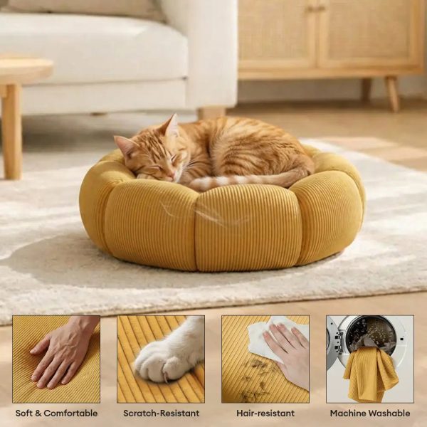 soft neck support washable dog round bed 18