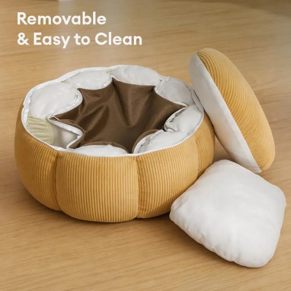 soft neck support washable dog round bed 20