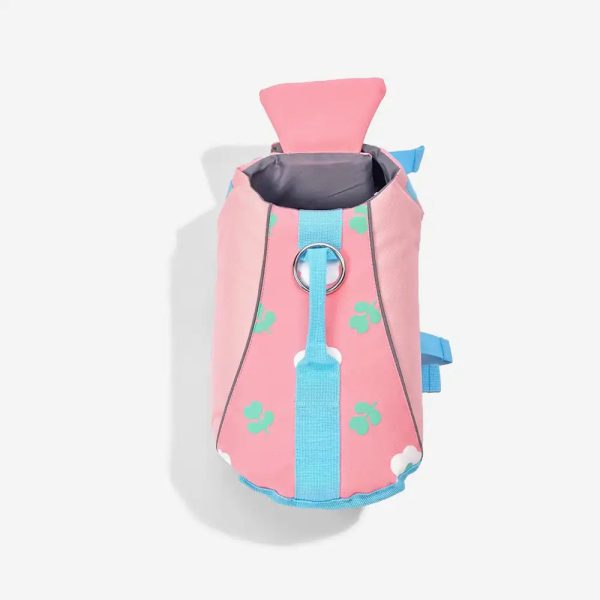 stylish color blocked dog life jacket 22