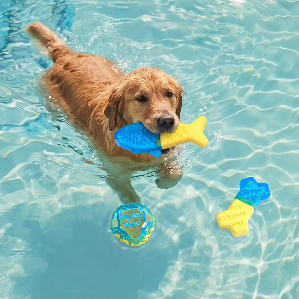 water fillable freezable teething cooling dog chew toy 11