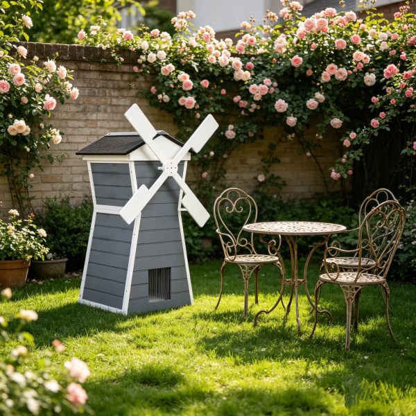 windmill shaped cat house 15