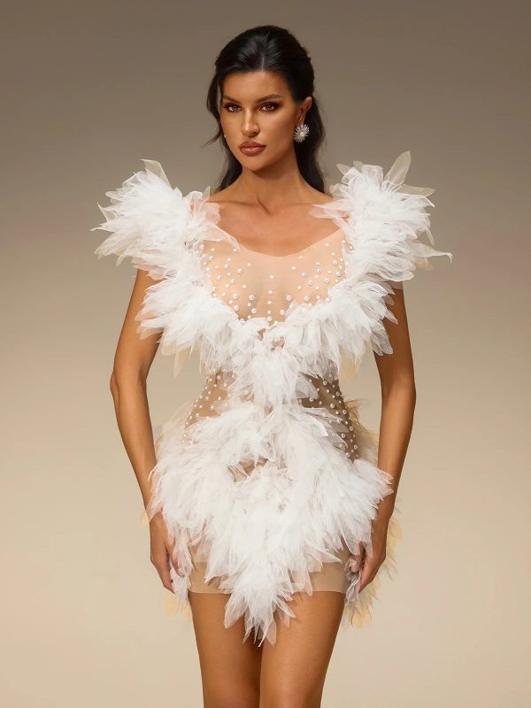 cirevo pearl tulle mini dress 12