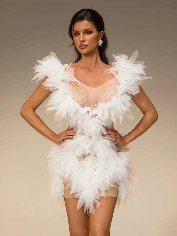 cirevo pearl tulle mini dress 13