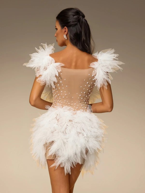 cirevo pearl tulle mini dress 16