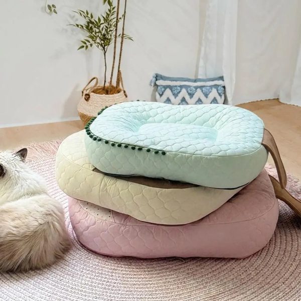 cooling ice silk heat absorbing dog calming bed pet bed ice cream 18
