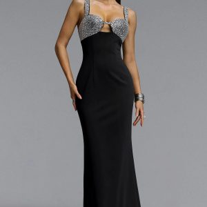 felixa rhinestone bandage maxi dress 11