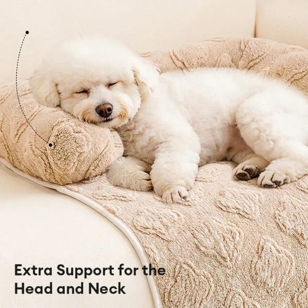 flower plush multi purpose non slip couch cover dog mat 18