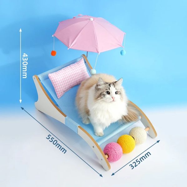 summer beach lounge cat bed 16