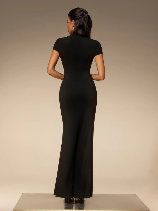 vazvia short sleeve split maxi dress 22