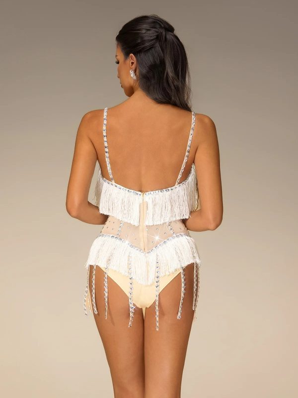 verano spaghetti rhinestone fringe bodysuit 16