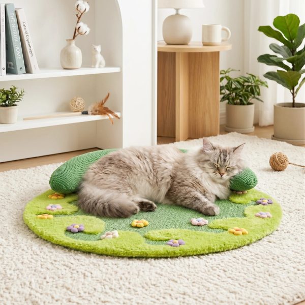 wildflower garden cat scratcher mat 11
