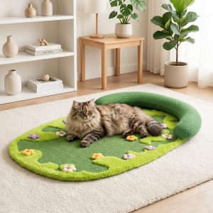wildflower garden cat scratcher mat 13