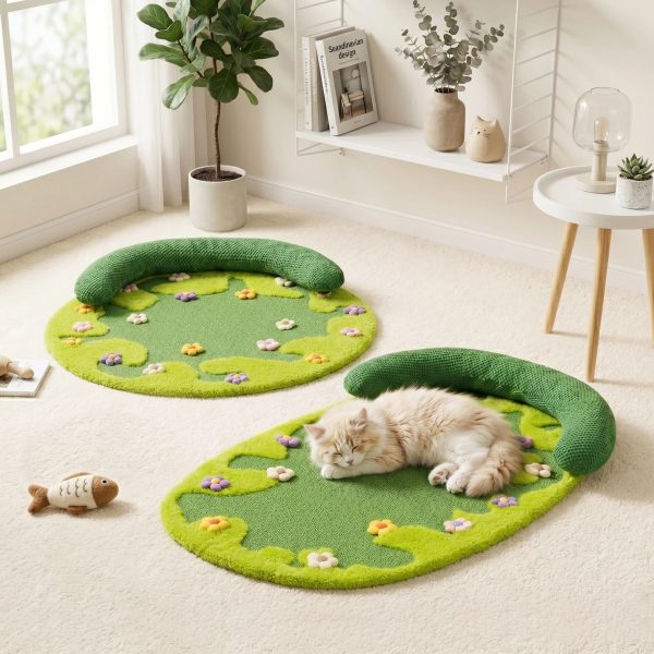wildflower garden cat scratcher mat 15