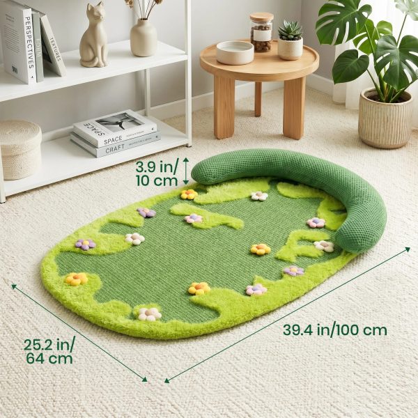 wildflower garden cat scratcher mat 21