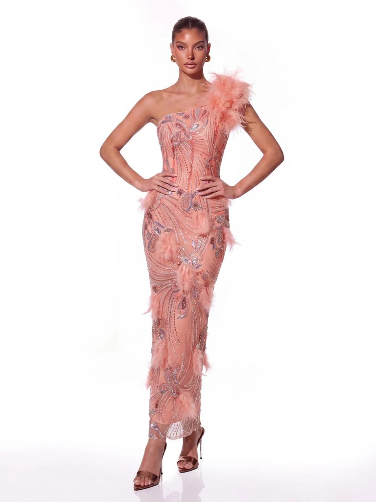 aerovin one shoulder rhinestone maxi dress 11