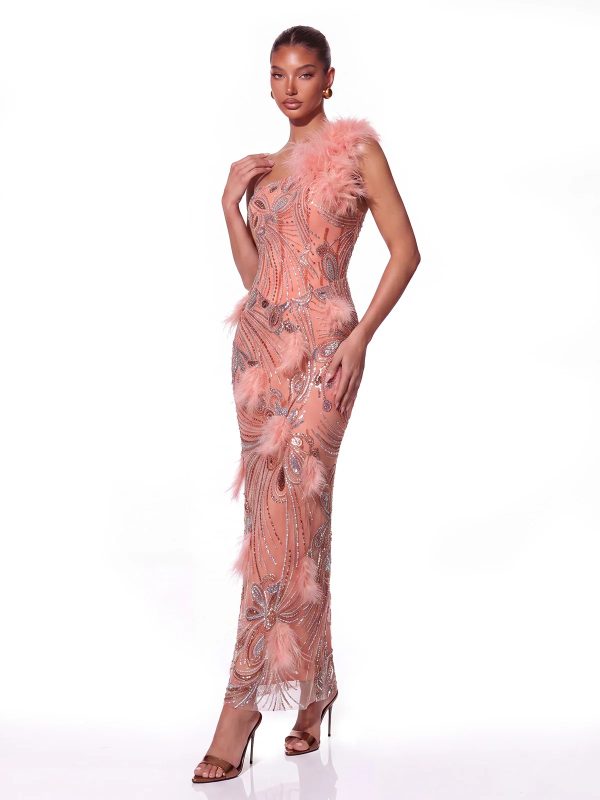 aerovin one shoulder rhinestone maxi dress 12