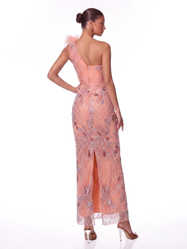 aerovin one shoulder rhinestone maxi dress 14