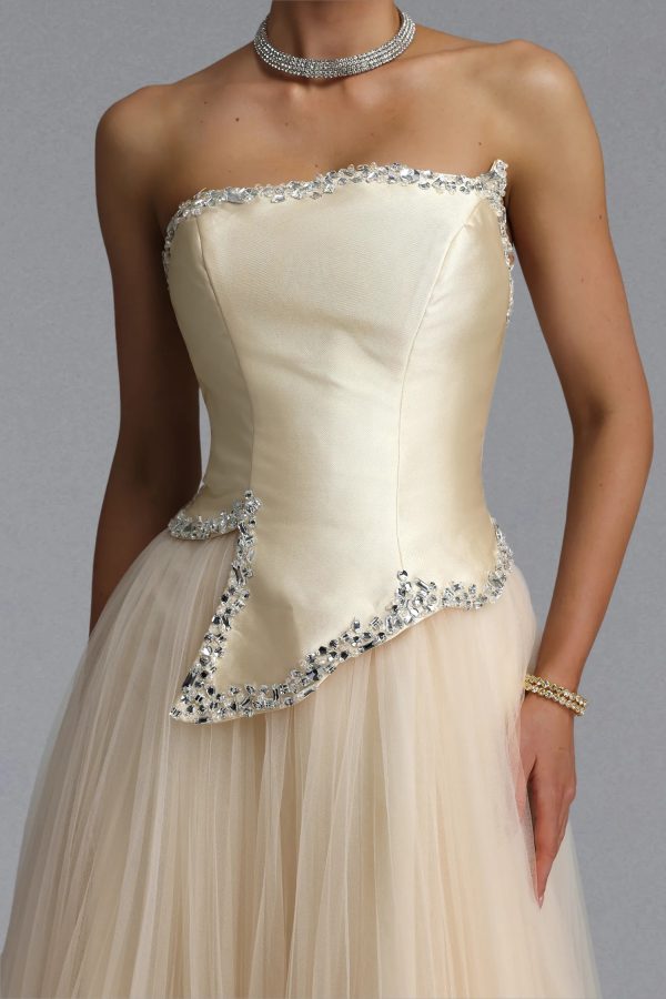 andrea luxury strapless rhinestone satin tulle maxi evening dress 13