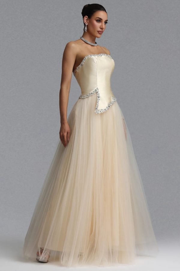 andrea luxury strapless rhinestone satin tulle maxi evening dress 15
