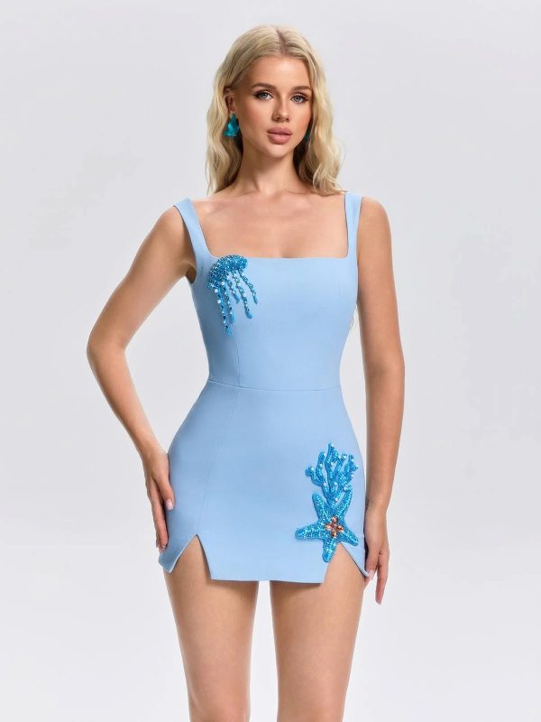 bainhelm rhinestone pearl mini dress 12