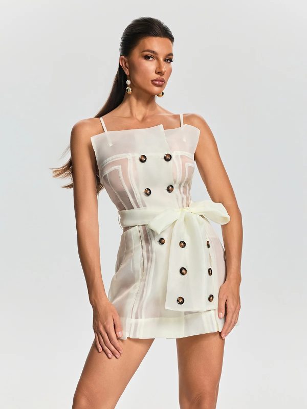 dorevia spaghetti bow mini dress 15