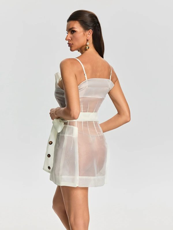 dorevia spaghetti bow mini dress 16