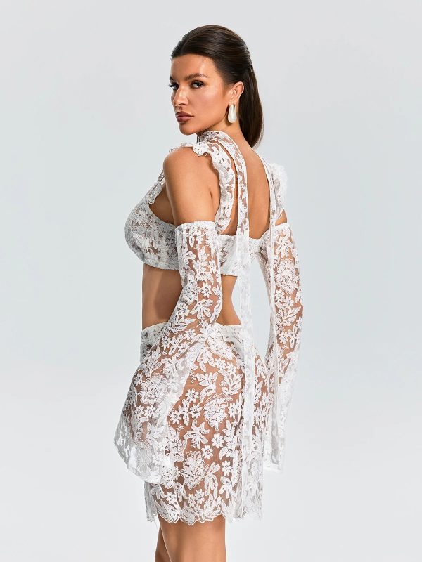 ezria scarf lace skirt set 16