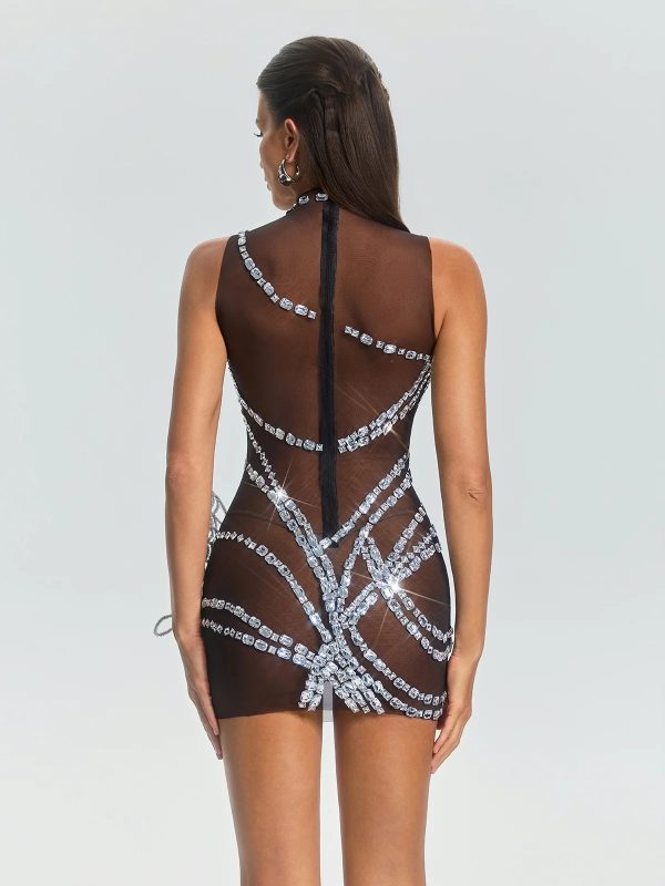 fathia sleeveless crystal butterfly dress 16