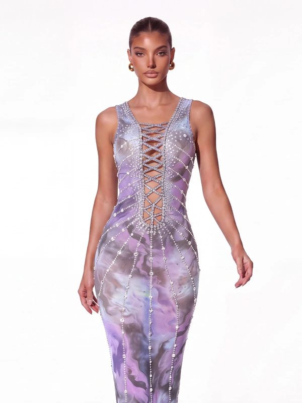 ferosin rhinestone printed maxi dress 13