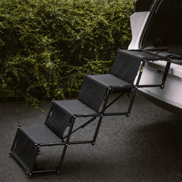 foldable dog stairs for car with wide non slip steps 19