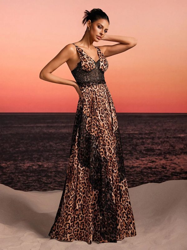 halyra sleeveless lace leopard maxi dress 14