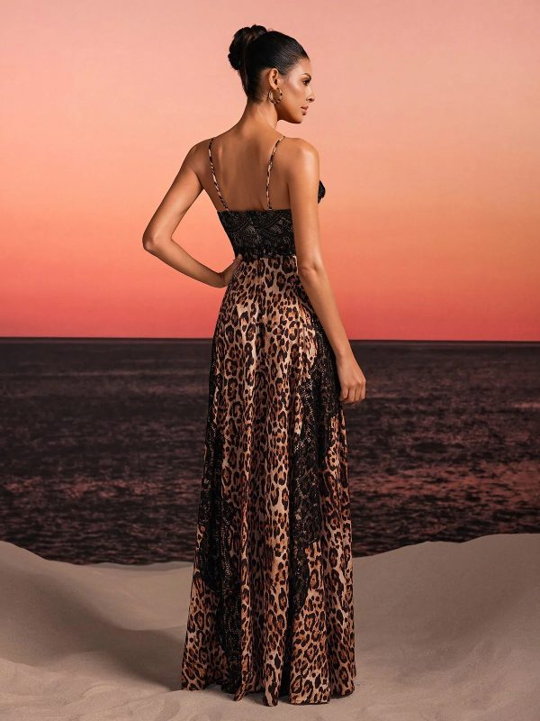 halyra sleeveless lace leopard maxi dress 16