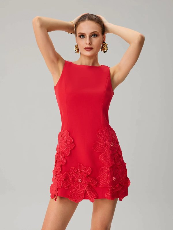 jagmar sleeveless flower mini dress 12