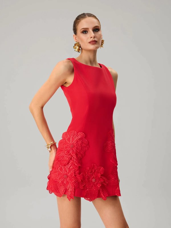 jagmar sleeveless flower mini dress 14