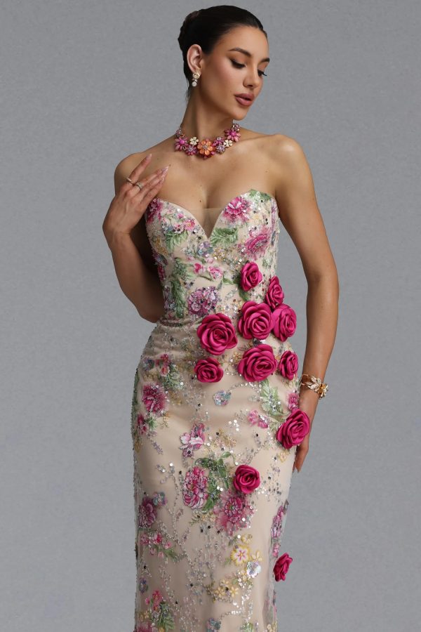 katrina rose floral sequin maxi dress 12