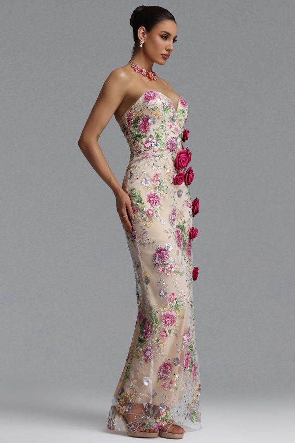 katrina rose floral sequin maxi dress 15