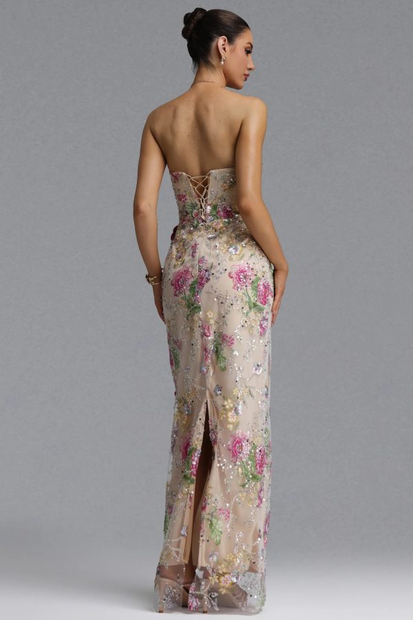 katrina rose floral sequin maxi dress 16