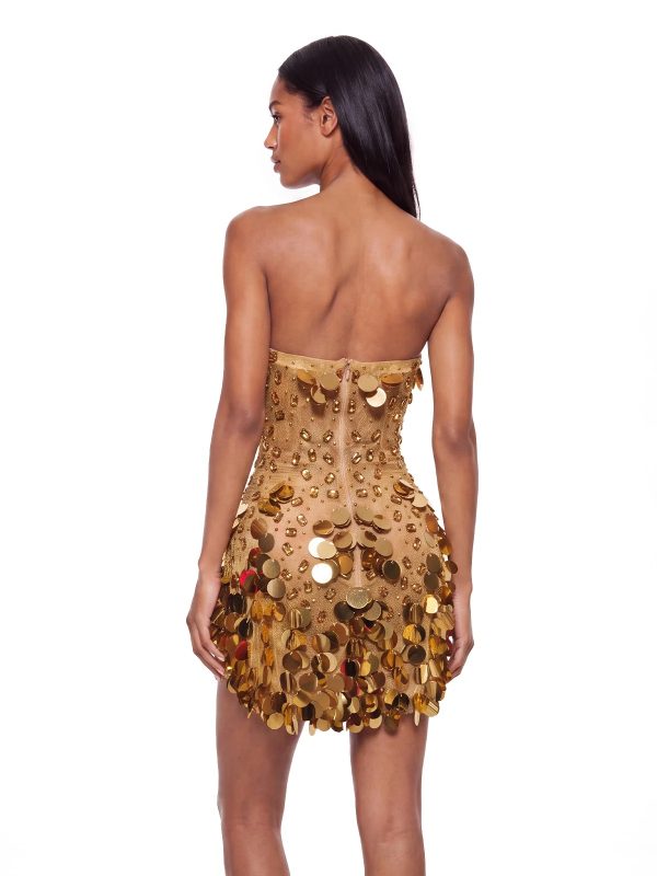 kynoque crystal sequin mini dress 14