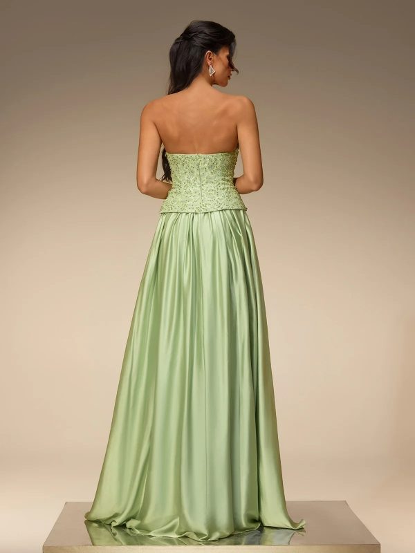 lorvena strapless crystal satin maxi dress 16