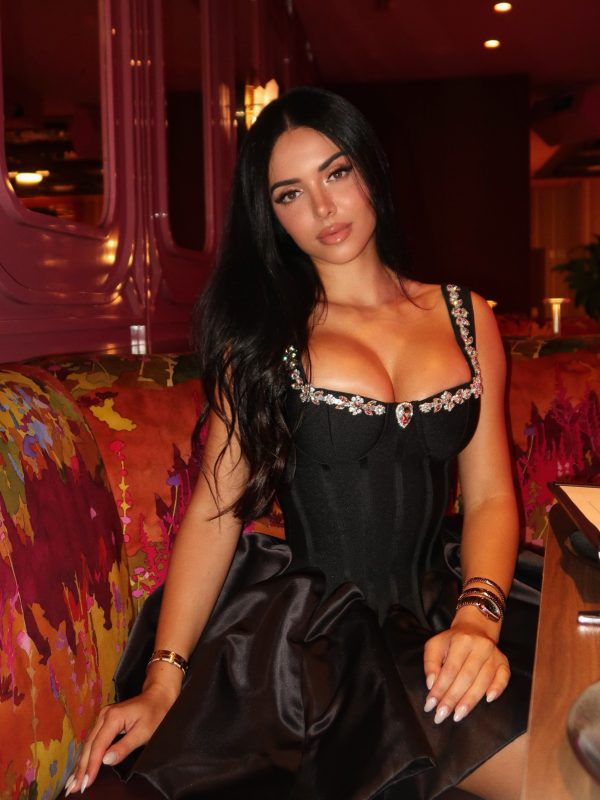 merlia crystal corset mini dress 777