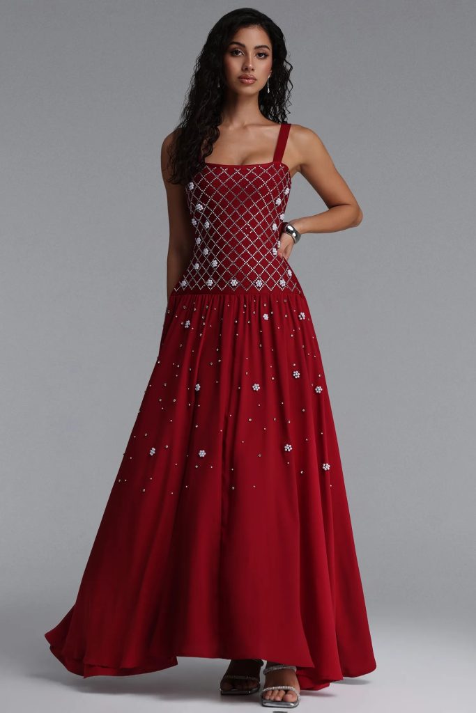 mirae rhinestone bandage maxi dress 11