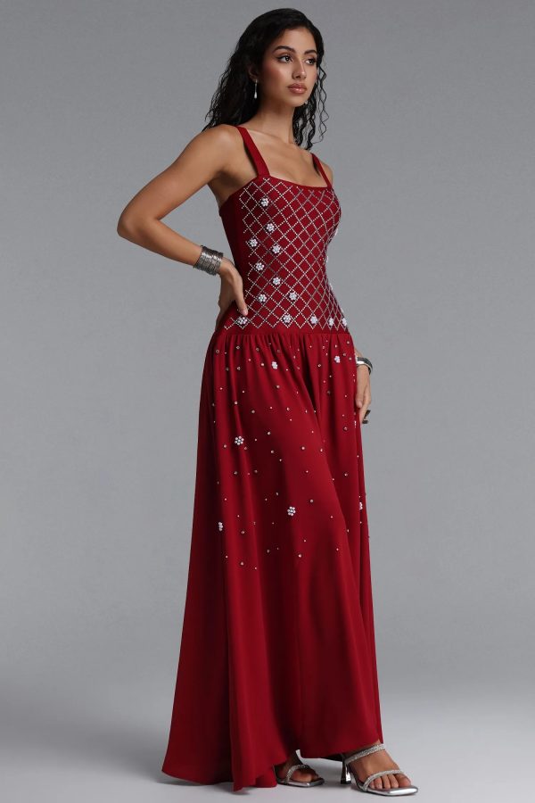 mirae rhinestone bandage maxi dress 15