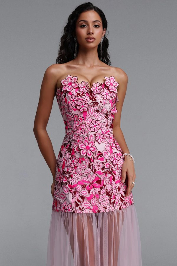 raxa embroidered floral midi dress 12