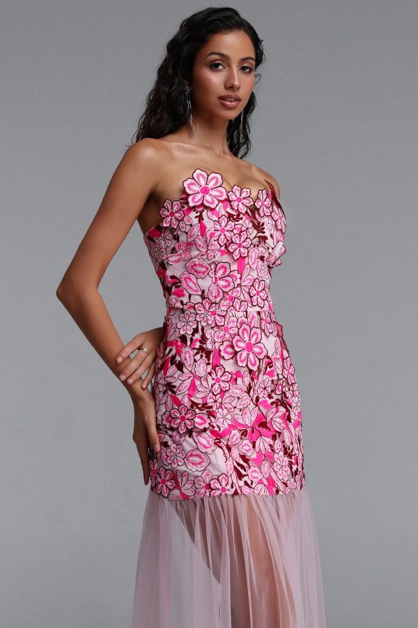 raxa embroidered floral midi dress 14