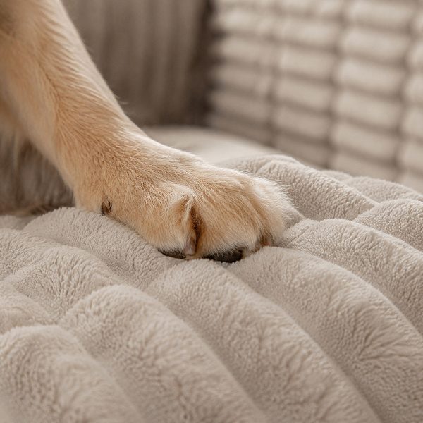 ribbed plush waterproof dog car seat cover 20