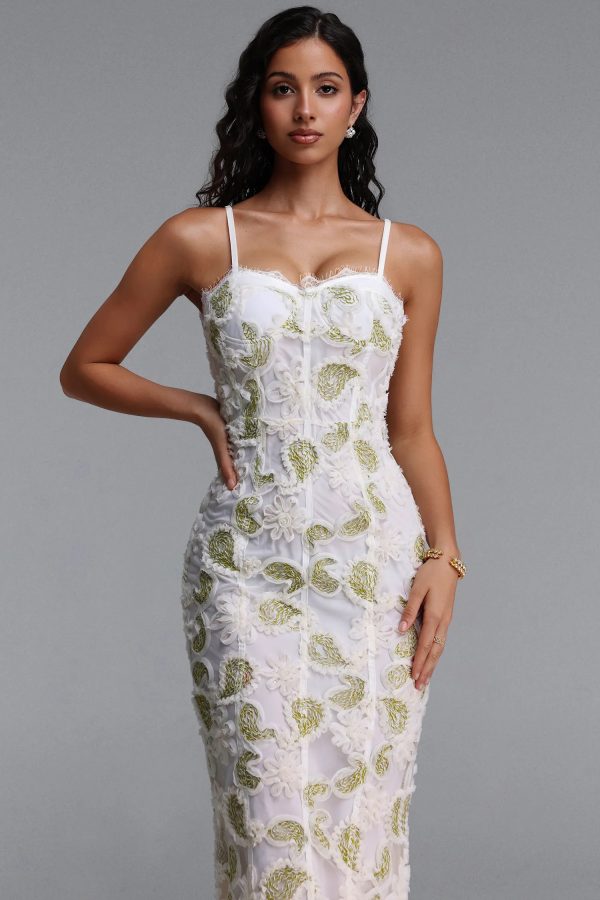 rivka spaghetti strap paisley embroidered maxi dress 12