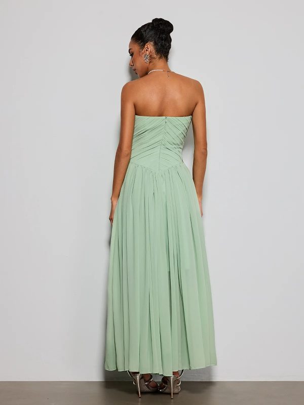 rosary strapless flower maxi dress 16