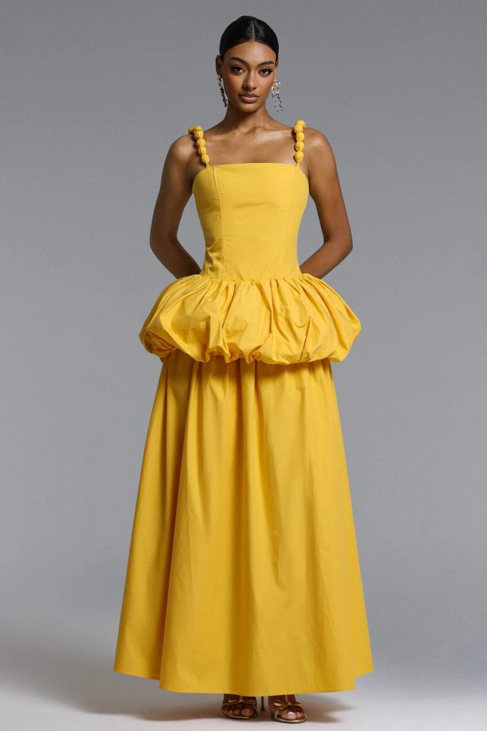 selvaris sleeveless bubble maxi dress 11